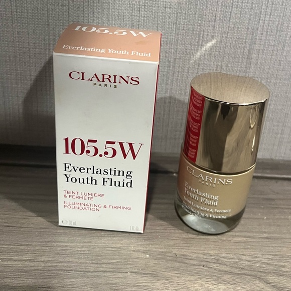 Clarins Everlasting youth fluid foundation 105.5W - Picture 1 of 5